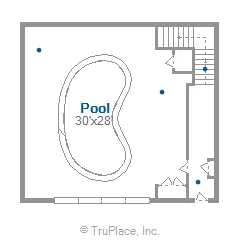 Woodland Chalet Pool House floor plan