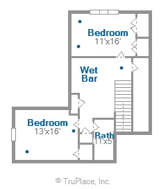 Woodland Chalet Upper Level floor plan