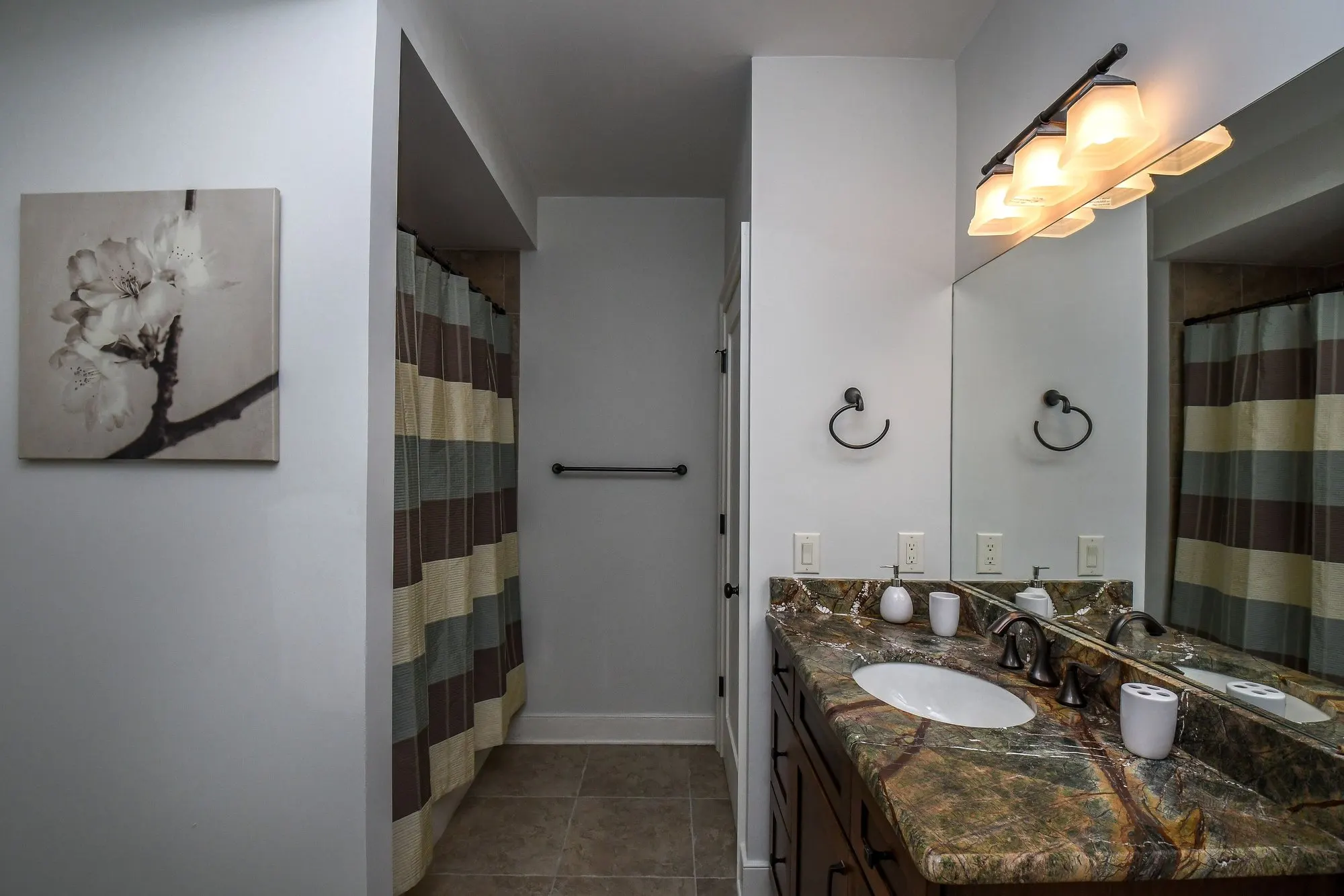 Lower level hall bath